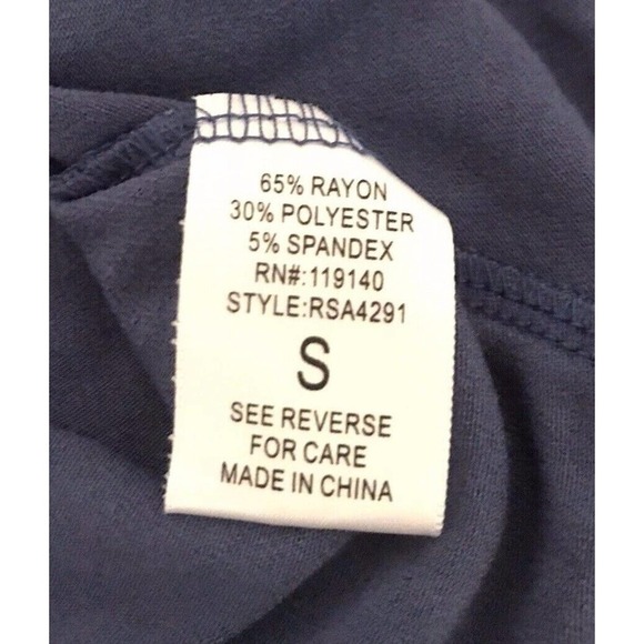 Anthropologie | Purple Snow Cut Out Top Womens S Blue Short Sleeves Tie - Picture 10 of 11